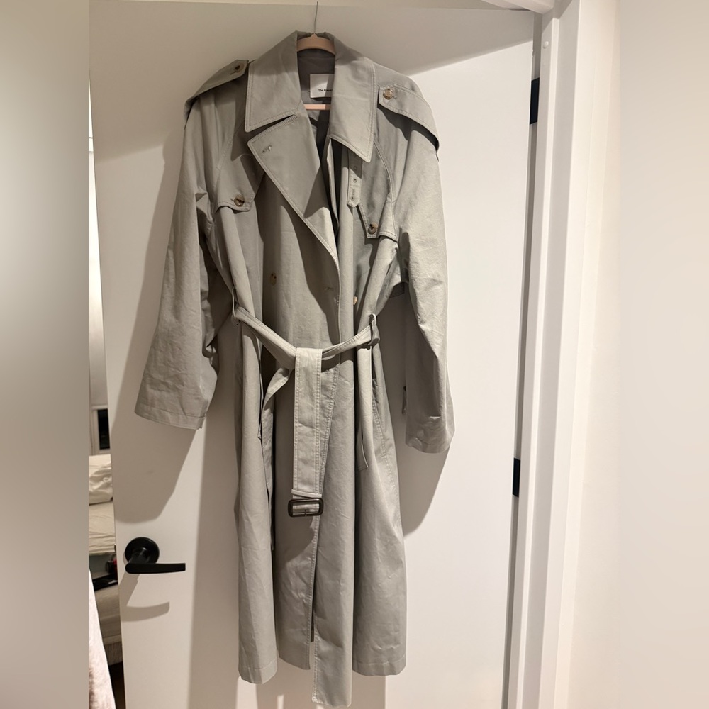 Repost- The Frankie Shop Gray Trench Coat